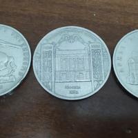 set 3 monete  da 5 rubli commemorativi Russia 