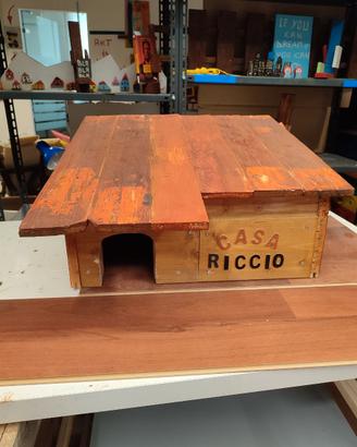 Casa legno per riccio