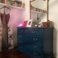 Cassettiera blu indigo