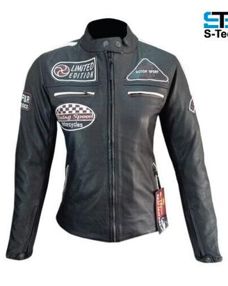 Giubotto Moto Donna in Vera Pelle Cafè Race