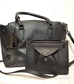 Borsa Trussardi Jeans Nera con Tracolla + Pochette