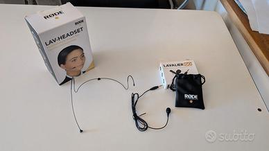 microfono Rode Lavalier GO e Lav-headset