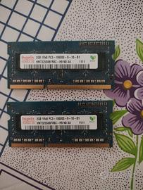 Memoria RAM Hynix DDR3 2GB 1Rx8 PC3-10600S-9-10-B1