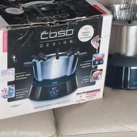 Fondue set induzione caso design 8 persone 1000w a