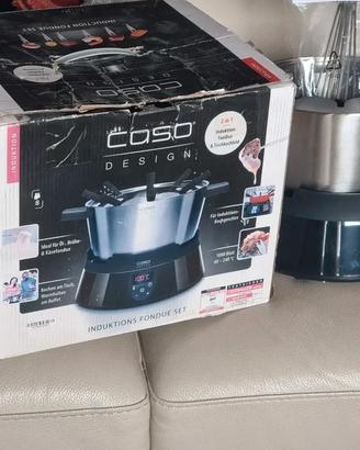 Fondue set induzione caso design 8 persone 1000w a