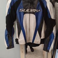 giacca in pelle moto suomy tg 50