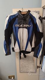 giacca in pelle moto suomy tg 50