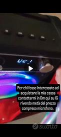 cassa bluetooth karaoke portatile 
