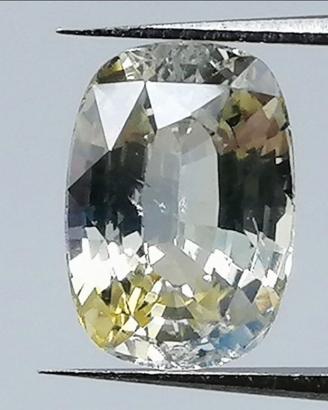 Zaffiro giallo naturale 1,58 ct - report gemmolog.