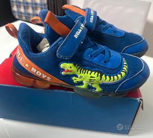 Scarpe bimbo Bull Boys con dinosauro  mis.35