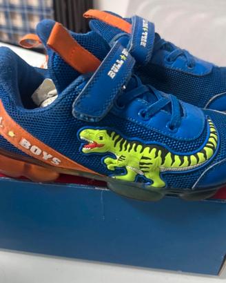 Scarpe bimbo Bull Boys con dinosauro  mis.35