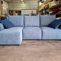 Divano 3 posti con chaise longue allungabile