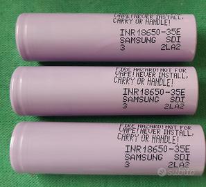 40 Pile litio Samsung INR18650-35E originali