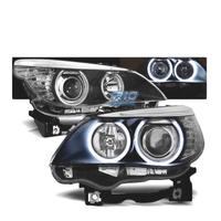 FARI BMW E60 E61 03-07 OCCHI ANGEL CCFL NERI