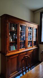 Libreria in legno massello + tavolo 