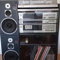 Impianto hi-fi anni 80 con rack