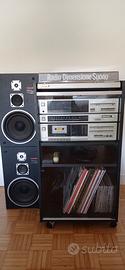 Impianto hi-fi anni 80 con rack