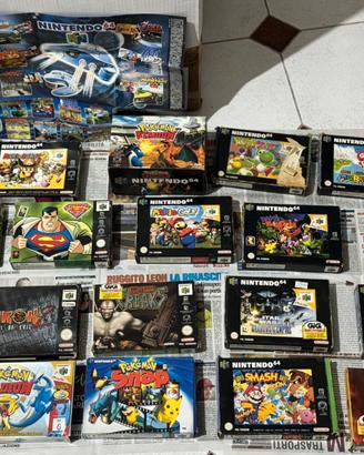 NINTENDO 64 + 4 JOYSTICK + VIBRATION P + 17 GIOCHI