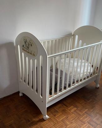 Lettino con materasso