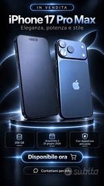 iPhone 17 Pro Max 256GB BLU BATTERIA 100%