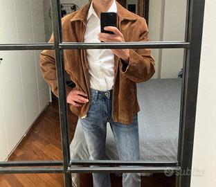 GIACCA IN PELLE SCAMOSCIATA UOMO TG 48