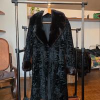 Cappotto in Astrakan Nero e Visone