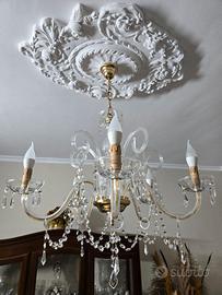 Lampadario Lusso in Cristallo - 5 Luci - Stile Mar