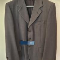 Giacca uomo marrone con fantasia interna