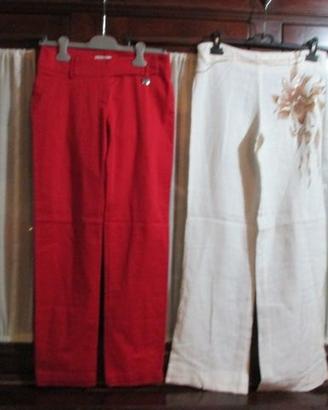 N.2 pantalon(1 Artigli + 1 di lino)tg 42-44(E 4cad