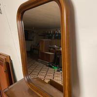 Specchio con cornice in legno 50x70cm ca.