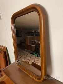 Specchio con cornice in legno 50x70cm ca.