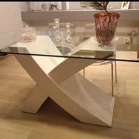 Tavolo in Metallo e Cristallo 