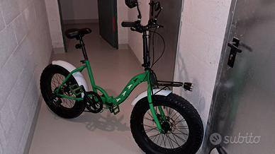 fat bike pieghevole muscolare