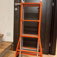 Scala telescopica in acciaio