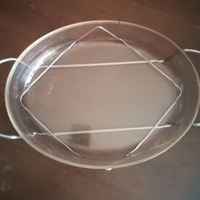 Pirofila Ovale in Vetro (anche forno)e supporto in