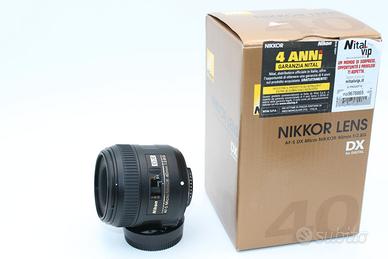 Niko 40 mm micro DX Garanzia nital 6 anni