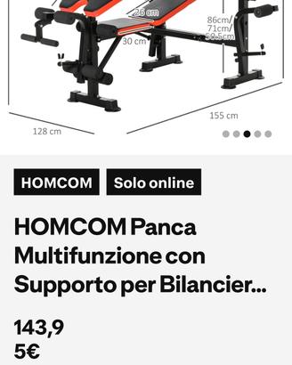 panca multifunzione pieghevole