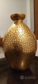 Zaccagnini - Vaso ceramica smalto dorato Art Deco