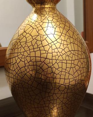 Zaccagnini - Vaso ceramica smalto dorato Art Deco