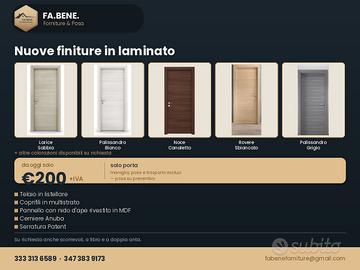 Porte in laminato diversi colori