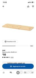 Ikea ripiano in legno