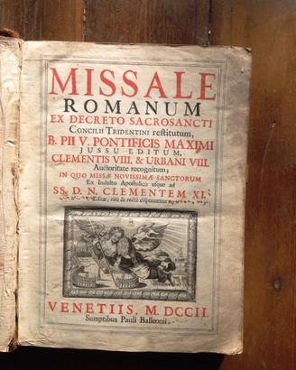 Missale Romanum Venezia 1702