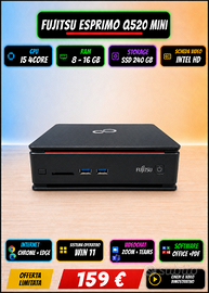 Mini PC Fujitsu i5 RAM Max 32GB 240GB Win11