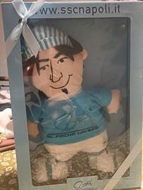 pupazzo napoli plaid , nuovo