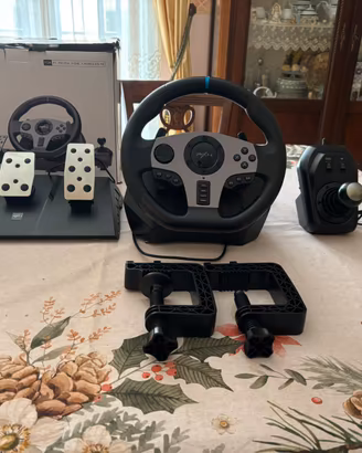 pxn v9 volante da gioco con pedali e cambio