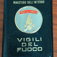 Vigili del fuoco portafoglio placca oro VF pompier