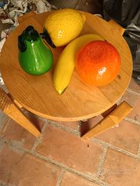 frutta finta in vetro