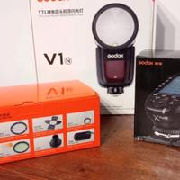 godox V1 N + Pro x + akr1
