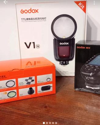 godox V1 N + Pro x + akr1
