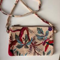 Bosetta a tracolla in velluto fiorato